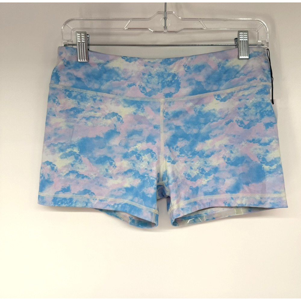 NWT IAB MFG 8 Inch No Ride Shorts Womens 10 Pink Blue Cloud Iambecoming Athletic